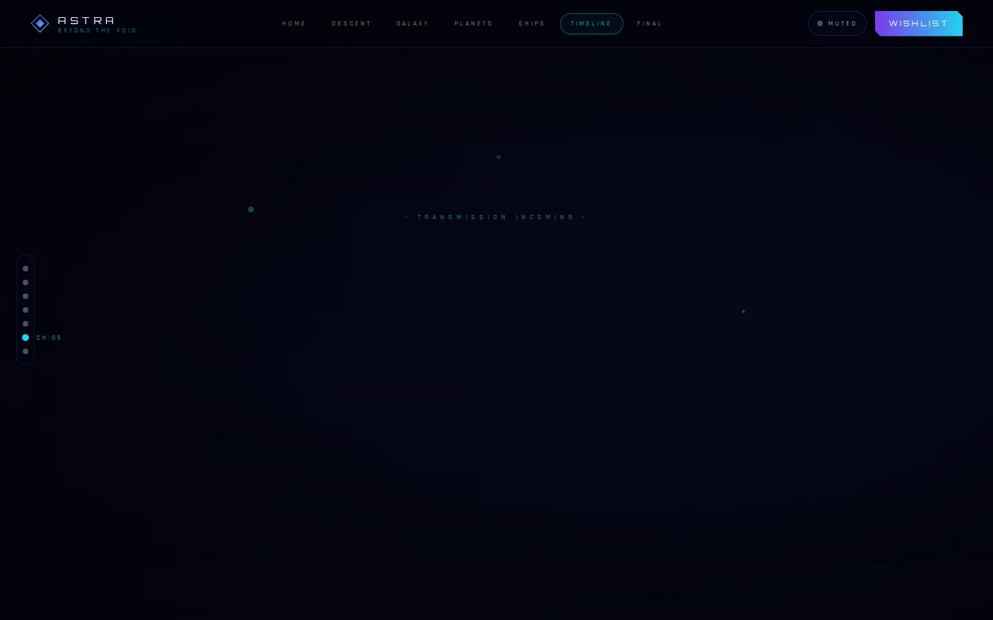 Astra — vista desktop de la sección final