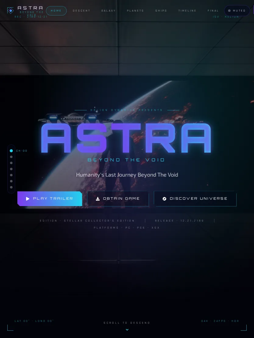 Astra — vista en tablet