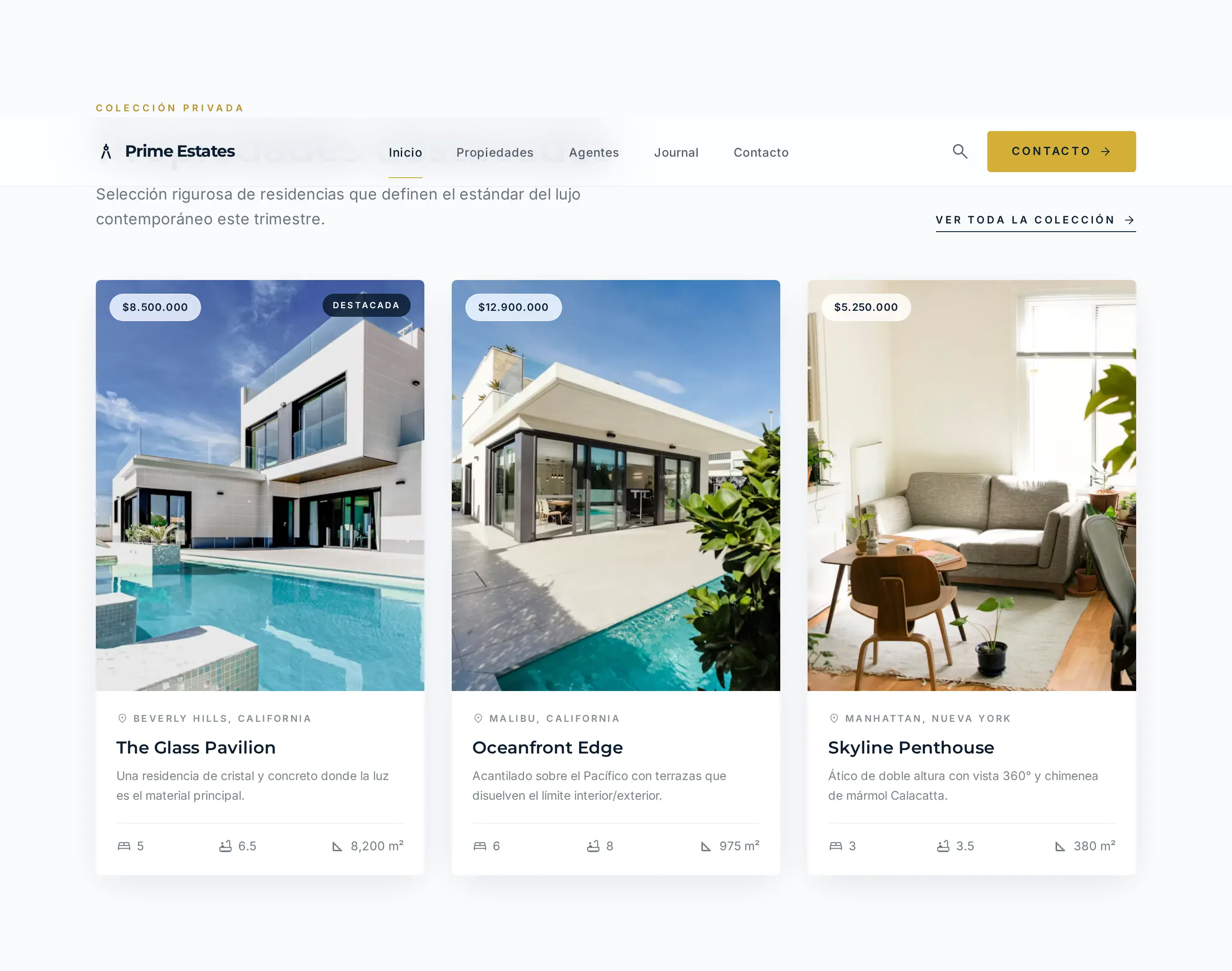 Prime Estates — captura de escritorio (Featured)