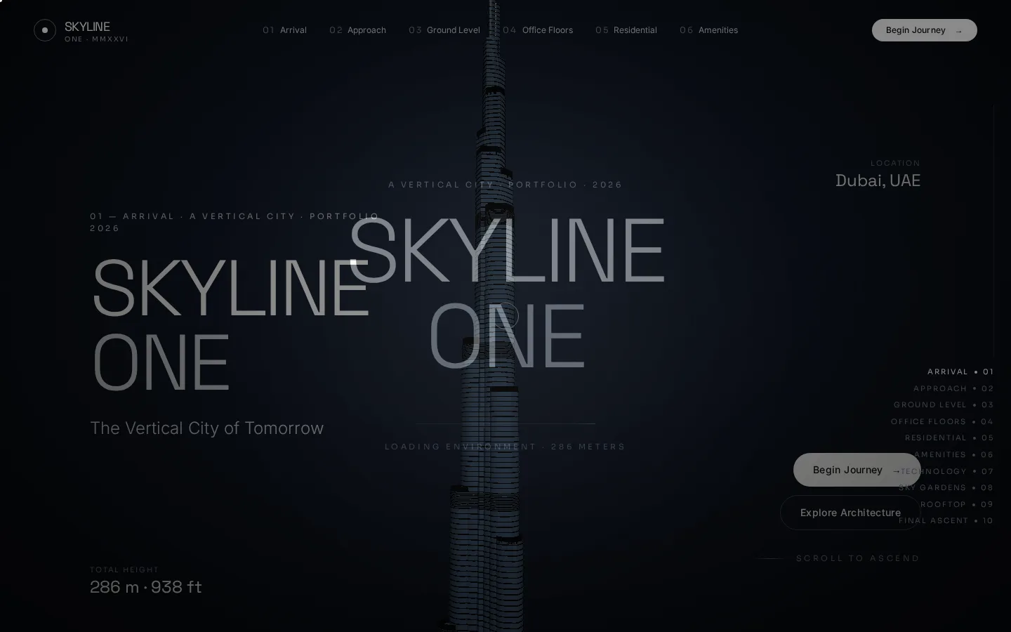 Skyline — proyecto de real estate · sitio de preventa para undefined, diseño y desarrollo Kodium